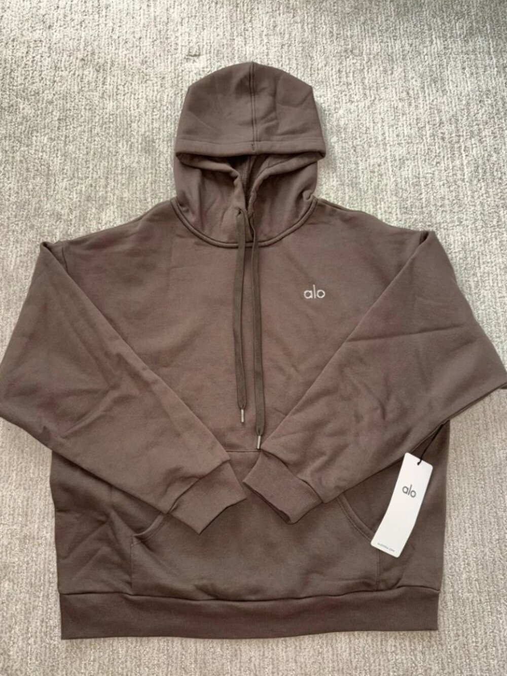 ALO Accolade Hoodie - Espresso Brown - Unisex XS - XL